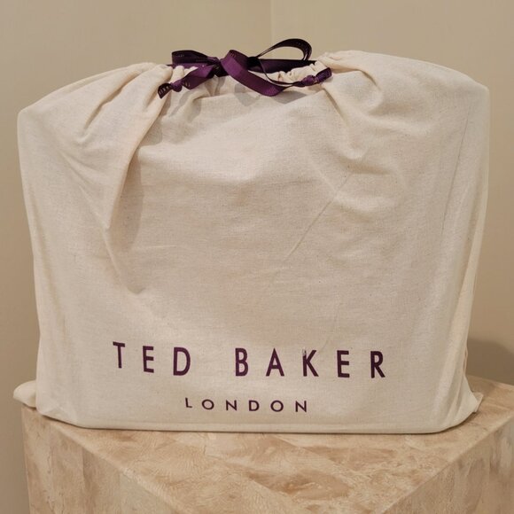 NWT Ted Baker 'Demmiee' Tote in Navy with Makeup Bag – Elegant Bow Detail - Picture 3 of 9